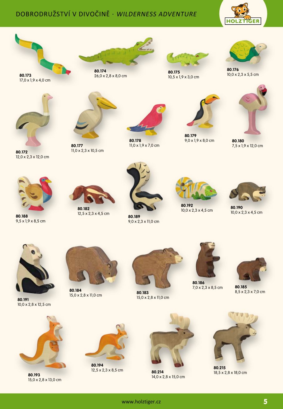 Katalog dřevěných hraček Holztiger