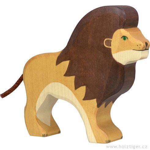 Stojící lev – dřevěné zvíře - Holztiger