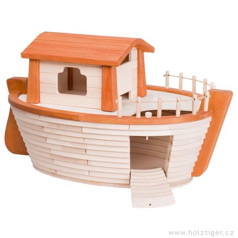 Noemova archa – dřevěná loď (bez vyobrazené dekorace) - Holztiger