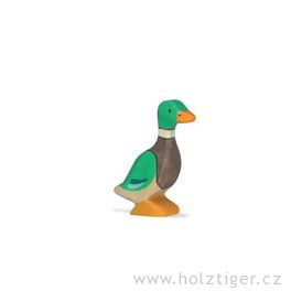 Kačer – vyřezávaná dřevěná hračka