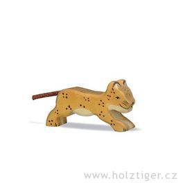 Leopard malý – divoké zvíře ze dřeva