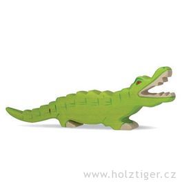 Krokodýl – dřevěné zvíře