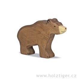 Medvěd hnědý – dřevěné zvíře