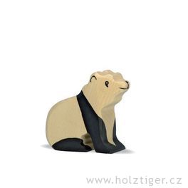 Panda medvídek – vyřezávané zvířátko ze dřeva