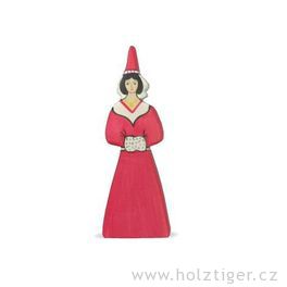 Hradní slečna – dřevěná vyřezávaná figurka