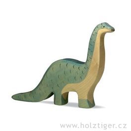 Brontosaurus – dřevěná vyřezávaná hračka