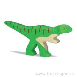 Allosaurus – dřevěná vyřezávaná hračka