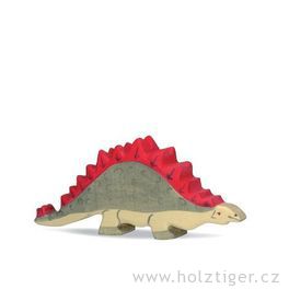 Stegosaurus – dřevěná vyřezávaná hračka