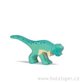 Pachycephalosaurus – dřevěná vyřezávaná hračka