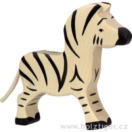 Malá zebra – zvíře ze dřeva