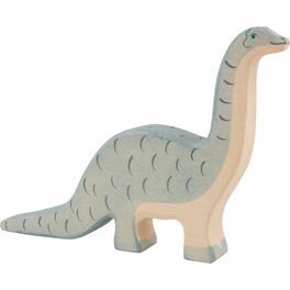 Brontosaurus – dřevěná vyřezávaná hračka