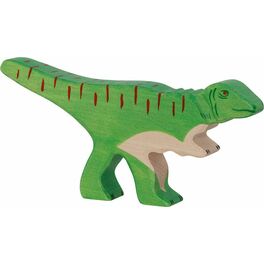 Allosaurus – dřevěná vyřezávaná hračka