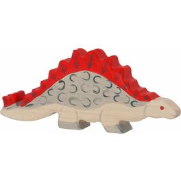 Stegosaurus – dřevěná vyřezávaná hračka